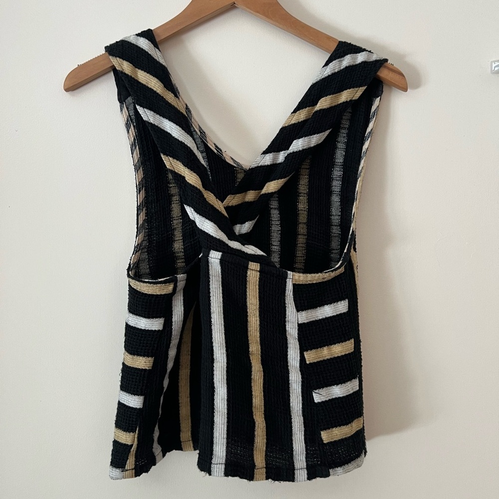 Ace and Jig Striped Black and Gold Top - Picture 4 of 6